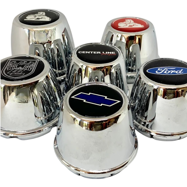 Chrome Coated Push-In Centre Cap - Small Plus - 68mm