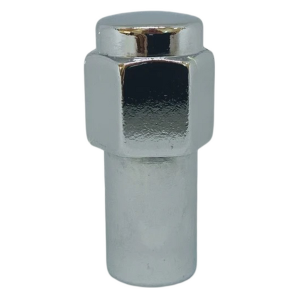 Chrome Mag Wheel Nut 7/16" UNF Thread x 1.0" Shank Length