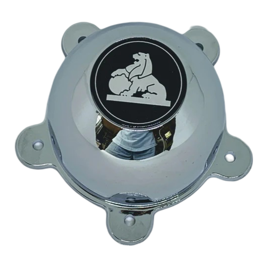 Chrome Coated 5 Ear Torque Thruster D 4 x Centre Caps Set of 4