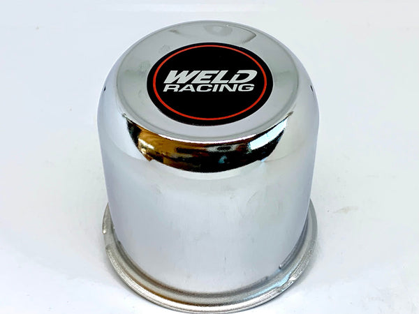Weld Wheel Chrome Steel Centre Cap 80mm Diam. - With Optional Logos