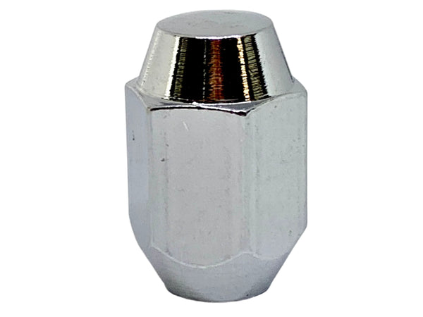 Chrome Acorn Wheel Nut 7/16 UNF Left Hand Thread x 35mm Height