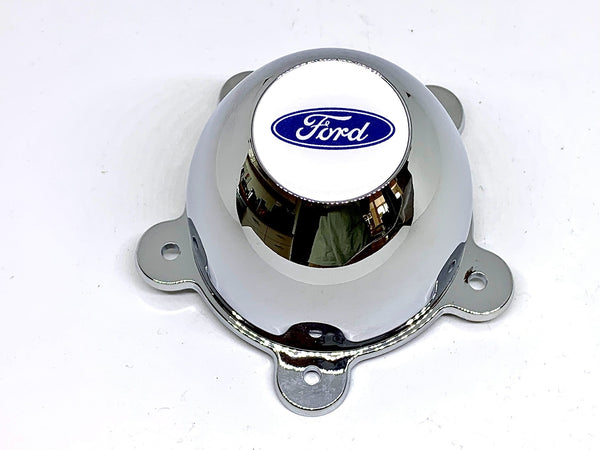 4 Chrome Coated 5 Ear American Racing Torque Thruster D Centre Caps