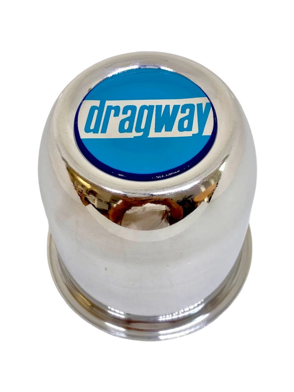 Dragway Wheel Polished Alloy Centre Cap 80mm Diam. - With Optional Logos