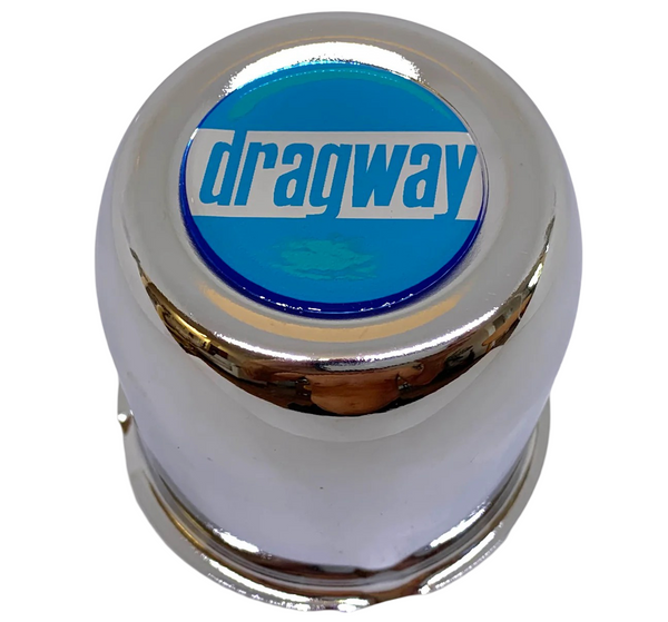 Dragway Wheel Chrome Steel Centre Cap 80mm Diam. - With Optional Logos