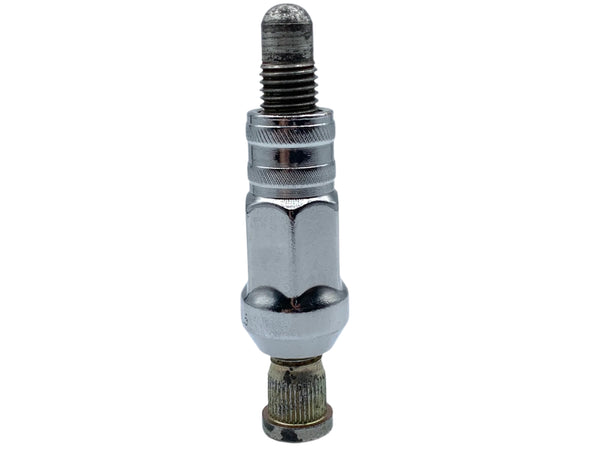 Chrome Open-End Wheel Nut 12mm x 1.5 Thread x 50mm Height