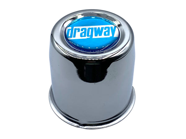 Dragway Wheel Chrome Steel Centre Cap 73mm Diam. For early Holden & Valiant