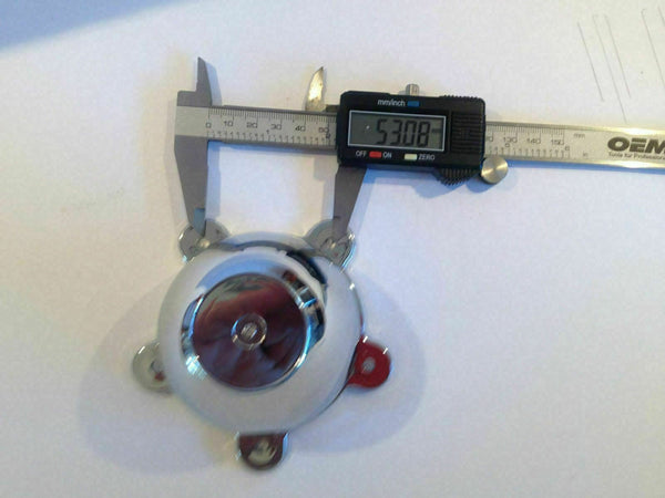 2 Chrome Coated 5 Ear American Racing Torque Thruster D 4 x Centre Caps