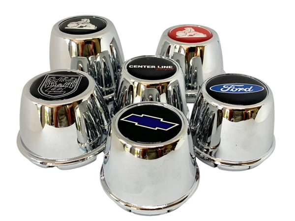 Chrome Coated Push-In Centre Cap - SW Medium - Logos Not Included
