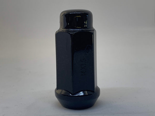 Black Acorn Bulge Wheel Nut 12mm X 1.5 Thread x 45mm Height