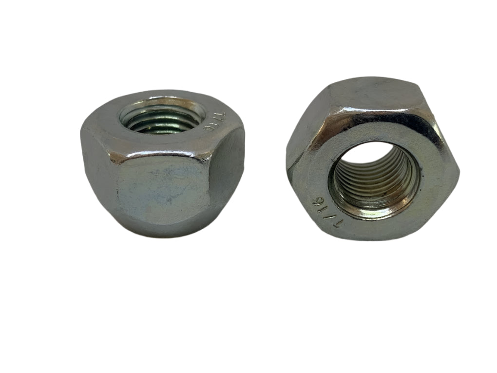 20 Shallow Slimline Open-Ended Wheel Nuts - 1/2" UNF Thread (Fits Jeep, Jaguar, Volvo)