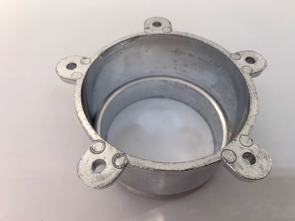 Chrome Alloy 3-Bar Wheel Spinner Knock-Off Set - Tall Base Early AR