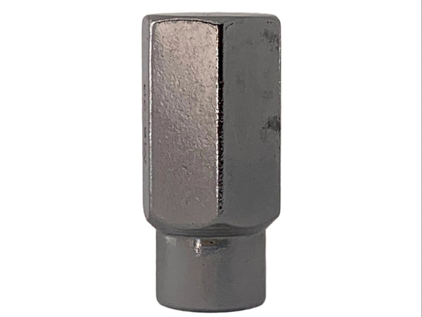 Chrome Valiant W35 Wheel Nut + Tapered Seat/Cone 7/16" UNF Thread x 41mm Height