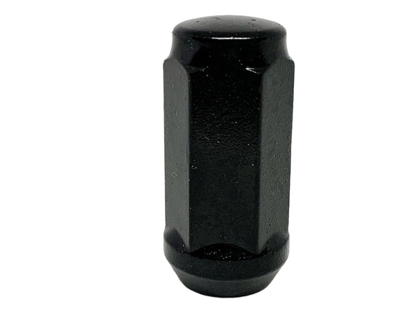 Black Acorn Bulge Wheel Nut 12mm x 1.25 Thread x 45mm Height