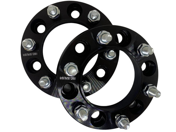 2 x 25mm Black HubCentric Wheel Spacer 6x139.7 fit Toyota LandCruiser/Prado 6 Stud