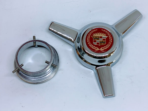 4 Appliance Uni Lug Wire Wheels 3 Bar Spinners Centre Caps w/ Appliance Logo