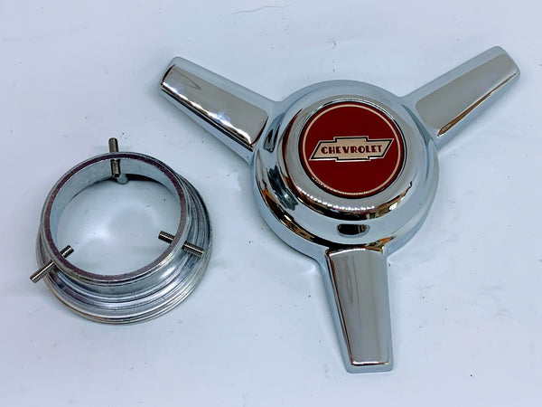 4 Appliance Uni Lug Wire Wheels 3 Bar Spinners Centre Caps w/ Appliance Logo