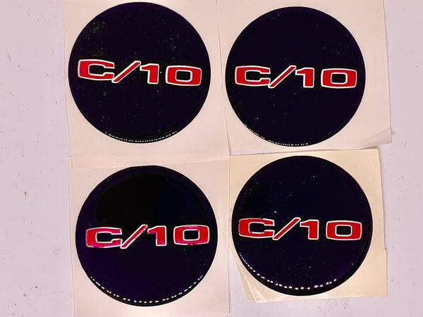 Chevrolet C/10 Wheel Centre Cap Logos 75mm (2.5") Diameter
