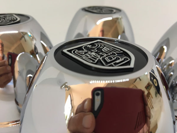 Chrome Coated C-70 OEM Centre Cap - With Engraved Logo