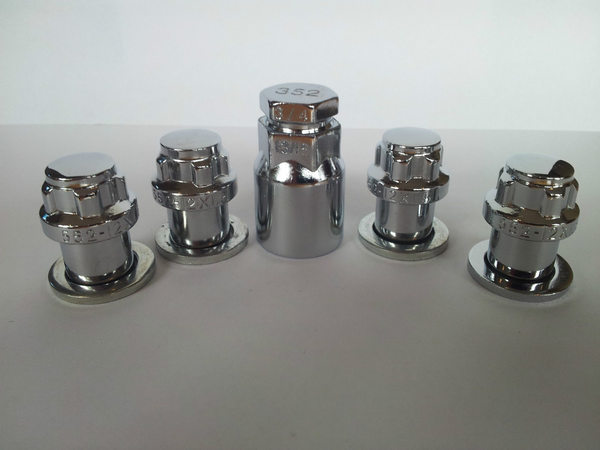 Ford Wheels Lock Nut Set 1/2"UNF Thread.