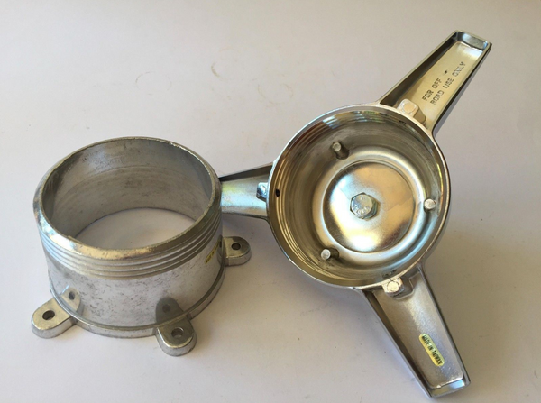 Chrome Alloy Bullet Wheel Spinner Knock-Off Set - Short Base AR TT II