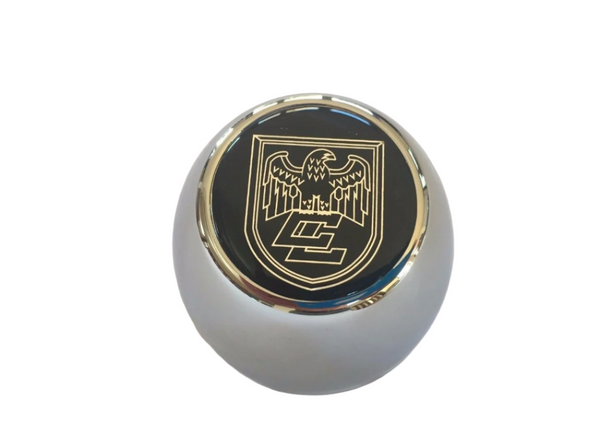 Chrome Coated CS-20 Centerline Centre Cap 70mm Diam. - Domed 3D Logo