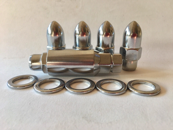Ford 20pcs Bullet Wheel Nuts & Socket Centerline Convo Pro 1/2" UNF Thread