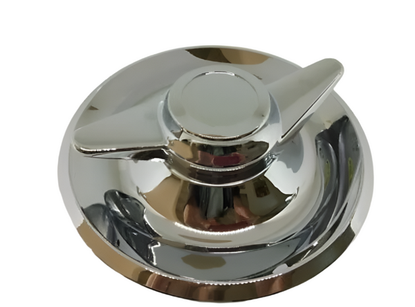 Rallye Wheel 2 Bar Spinner Hub Cap Chrome Steel 7" Inner Lip