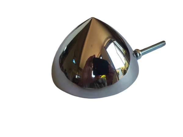 Chrome Steel Bullet Centre Cap 63mm Diam.