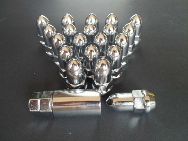 Bullet Wheel Nut Left Hand 1/2" UNF Thread x 46mm Height