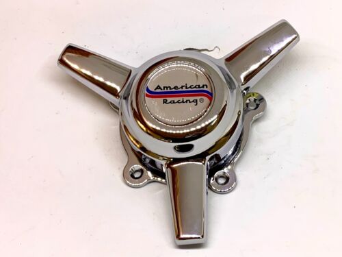 Chrome Alloy 3-Bar Wheel Spinner Knock-Off Set - Short Base AR TT II