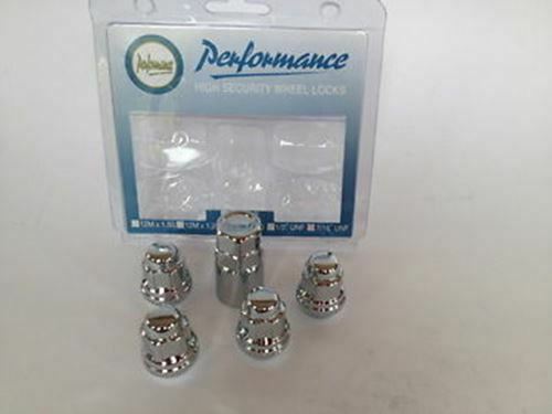 Chrome Lock Nut Taper Seat Set 3/8" UNF Thread x 30mm Height