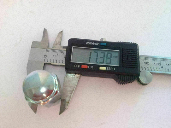 Chrome Mag Wheel Nut 12mm x 1.25 Thread x 1.0" Shank Length