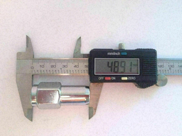 Chrome Mag Wheel Nut 12mm x 1.25 Thread x 1.0" Shank Length