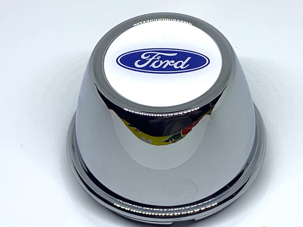Chrome Coated Push-In Centre Cap - Small Plus - 68mm