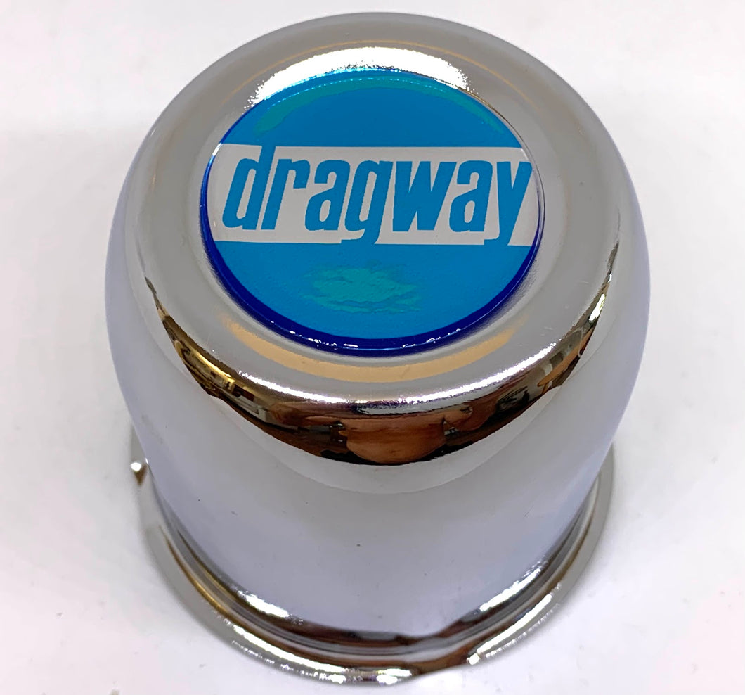 Dragway Wheel Chrome Steel Centre Cap 80mm Diam. - With Optional Logos