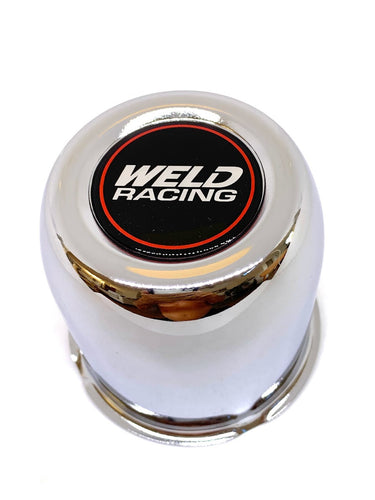 Weld Wheel Chrome Steel Centre Cap 80mm Diam. - With Optional Logos