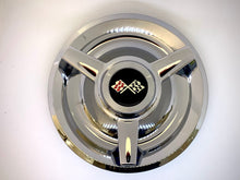 Load image into Gallery viewer, Rallye Wheel 3 Bar Spinner Hub Cap Chrome Steel 7&quot; Inner Lip