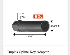 7 Spline Key For Spline Wheel nuts.