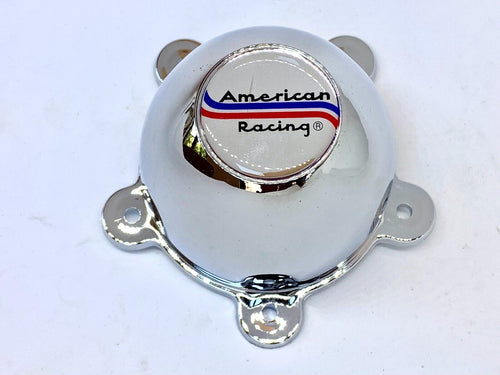 Chrome Coated 5 Ear American Racing Torque Thruster D 4 x Centre Caps