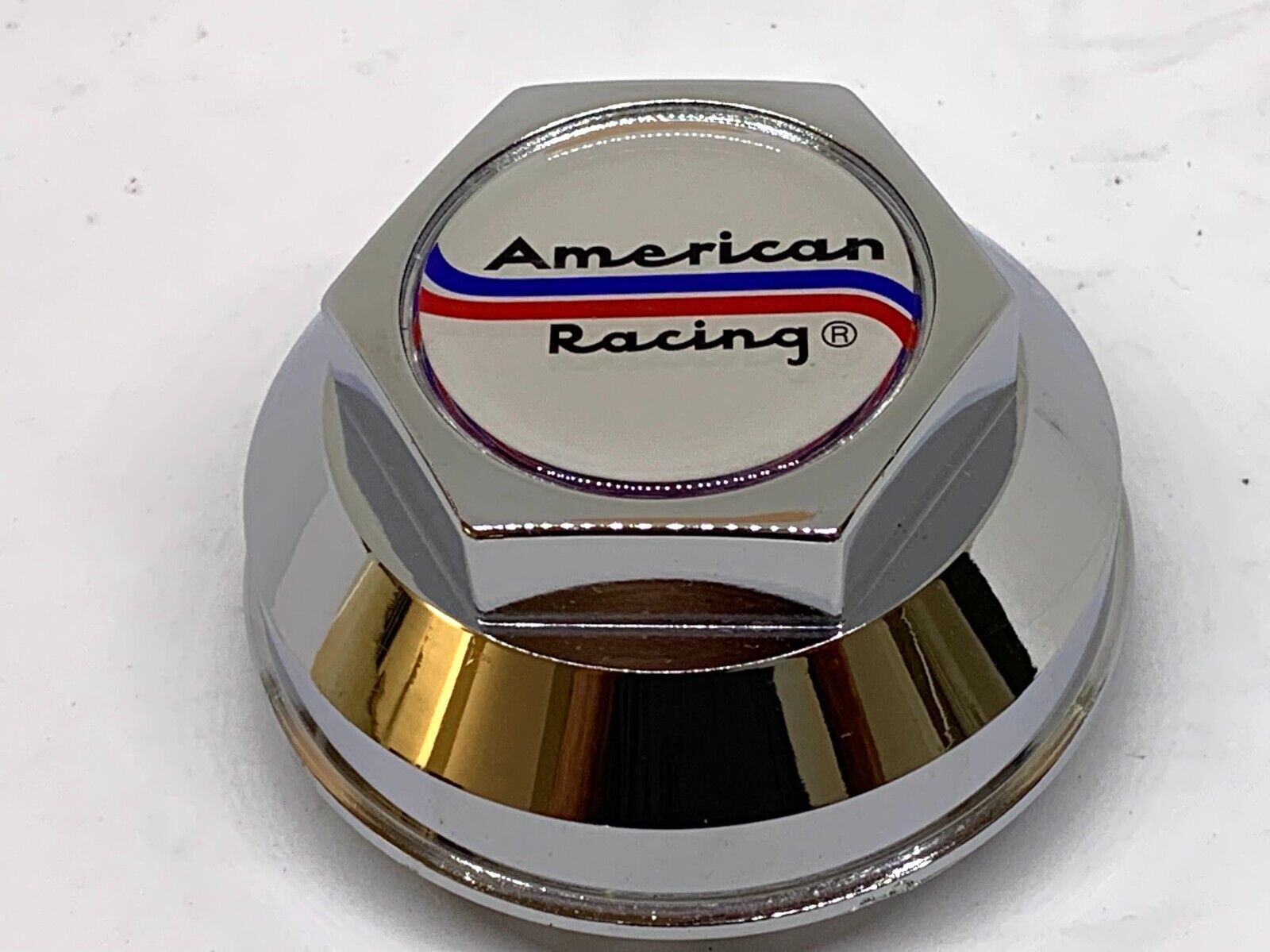 Chrome Coated Push-In Centre Caps American Racing 200's/Daisy Wheels ...