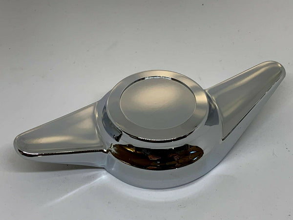Chrome Alloy Cragar SS Wheel 2 Bar Spinner Cap + Adaptor Plates (Set of 4)