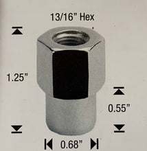 Load image into Gallery viewer, Centerline Convo Pro Open End Mag Nut 12mm x 1.5 Thread x 0.55&quot; Shank Length