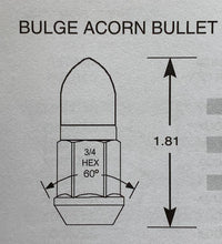 Load image into Gallery viewer, Bullet Wheel Nut 7/16&quot; UNF Left Hand Thread x 46mm Height