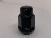 Load image into Gallery viewer, Black Acorn Bulge Wheel Nut 14mm x 1.5 Thread x 35mm Height