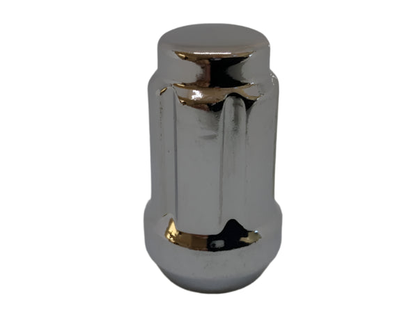 Chrome Spline Lock Tuner Wheel Nut 12mm x 1.25 Thread x 35mm Height