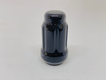 Load image into Gallery viewer, 10 Black Spline Lock Tuner Wheel Nuts 1/2&quot; UNF &amp; KeyThread x 35mm Height