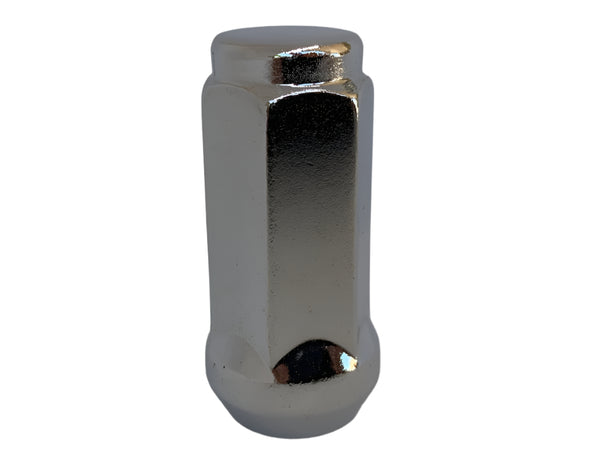 Chrome Acorn Bulge Wheel Nut 7/16" UNF Thread X 47mm Height