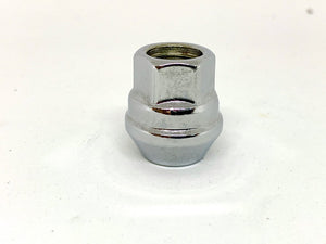 Chrome Open-End Wheel Nut 7/16" UNF Thread x 25mm Height