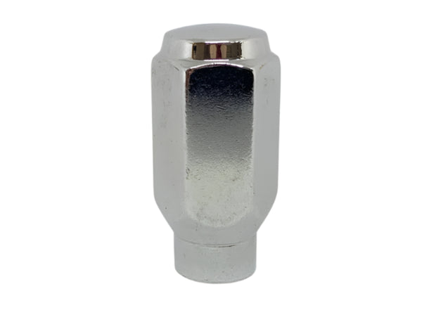 Chrome Snowflake Extra Thread Wheel Nut 1/2" UNF Thread x 43mm Height