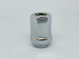 Chrome Open-End Wheel Nut 1/2" UNF Thread x 35mm Height